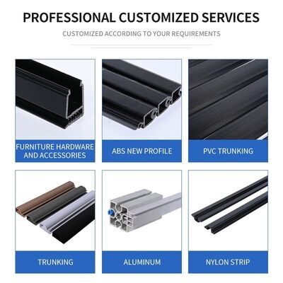 ซื้อ ขนาดกระดูกพลาสติกกันน้ําตามสั่ง PVC สายเคเบิลท่อ U รูปทรงกราวนิ้ว โปรไฟล์ extruded online manufacture